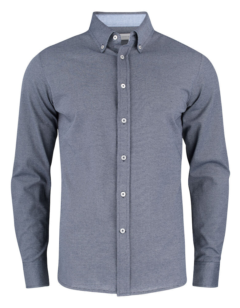 Burlingham Jersey skjorte, Navy - James Harvest 2113038 - 601