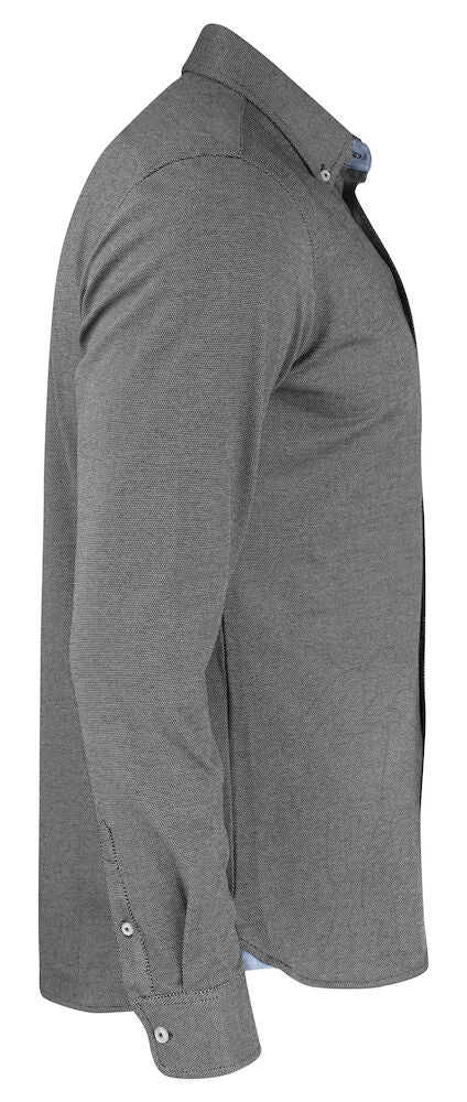 Burlingham Jersey skjorte, Sort - James Harvest 2113038 - 901