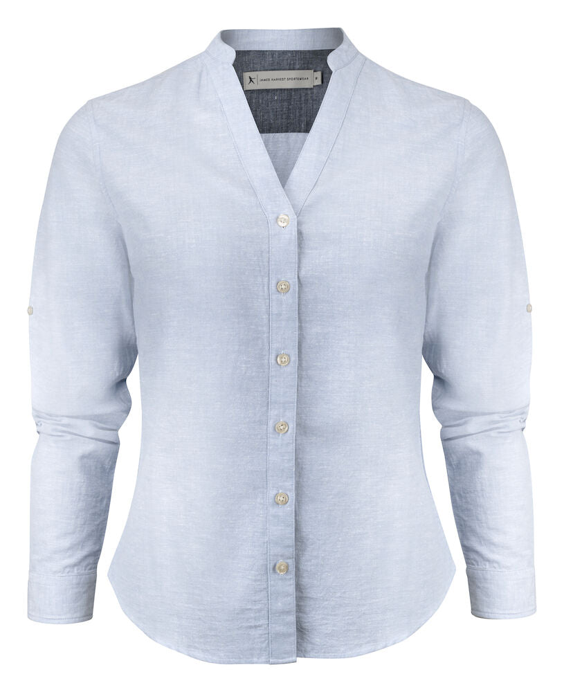 Townsend Skjorte, Blå - Dame - James Harvest 2123032