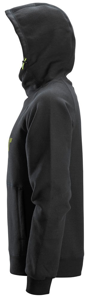 Snickers Logo hættetrøje, Sort - 2845 - 0400