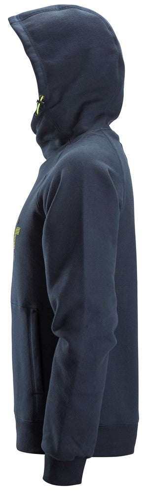 Snickers Logo hættetrøje, Navy - 2845 - 9500