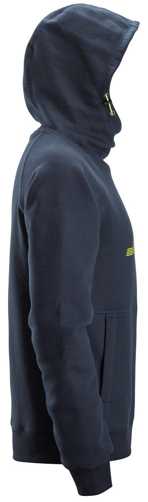 Snickers Logo hættetrøje, Navy - 2845 - 9500