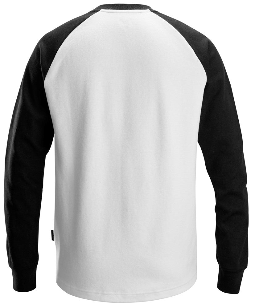 Tofarvet Sweatshirt, Hvid/Sort - Snickers 2840 - 0904