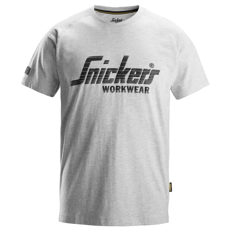 Snickers logo T-shirt 2590, Gråmeleret
