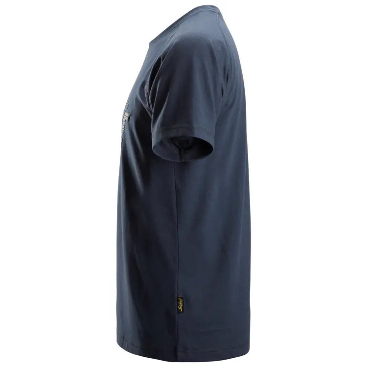 Snickers logo T-shirt 2590, Navy melange