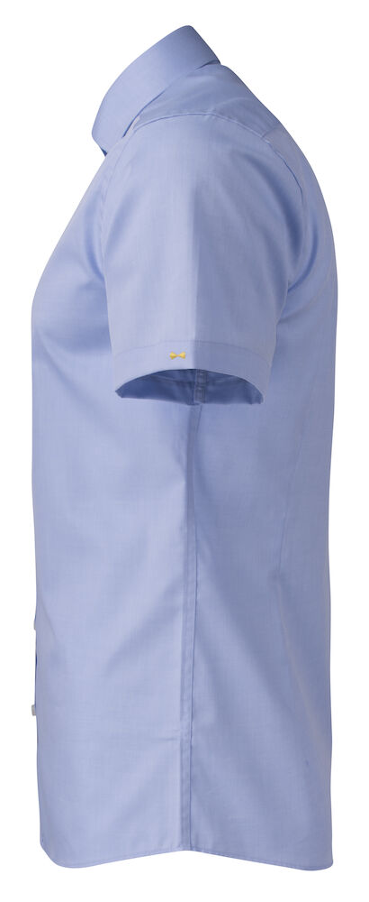 Strygefri Slim Fit Skjorte – Yellow Bow 50 K/Æ i Twill, Herre, Blå - J.Harvest & Frost 2905022