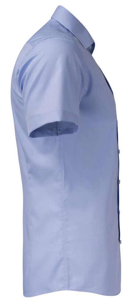 Strygefri Slim Fit Skjorte – Yellow Bow 50 K/Æ i Twill, Herre, Blå - J.Harvest & Frost 2905022