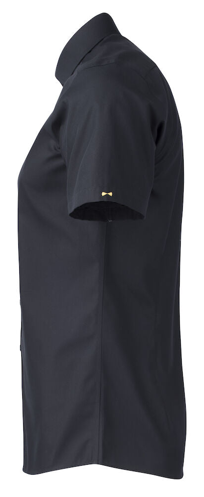 Strygefri Slim Fit Skjorte – Yellow Bow 50 K/Æ i Twill, Herre, Sort - J.Harvest & Frost 2905022