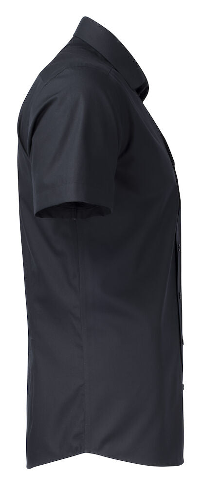 Strygefri Slim Fit Skjorte – Yellow Bow 50 K/Æ i Twill, Herre, Sort - J.Harvest & Frost 2905022