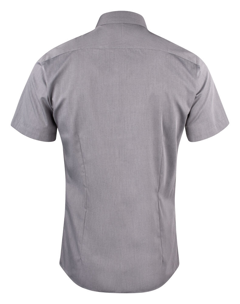 Strygefri Slim Fit Skjorte – Yellow Bow 50 K/Æ i Twill, Herre, Grå - J.Harvest & Frost 2905022