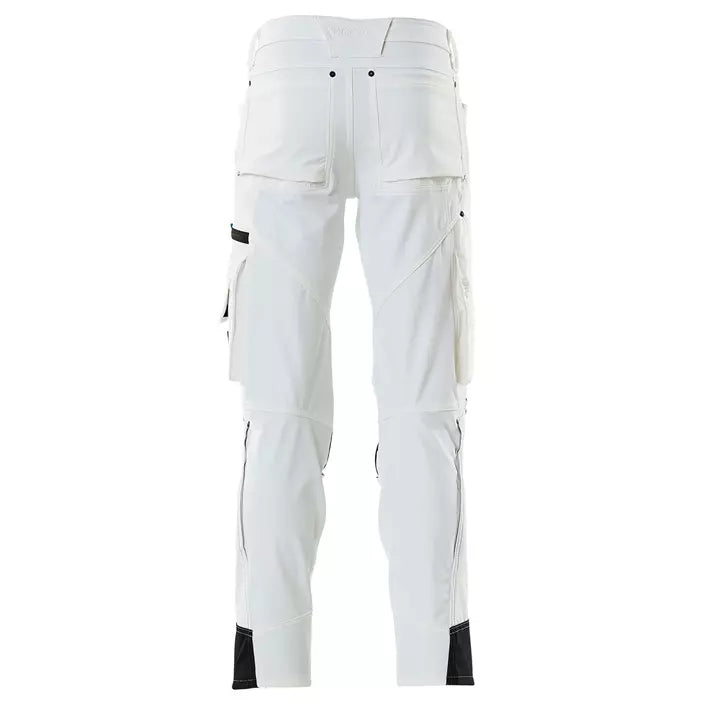 Mascot Advanced Arbejdsbukser Full Stretch, Hvid, Herre - 17179-311-06