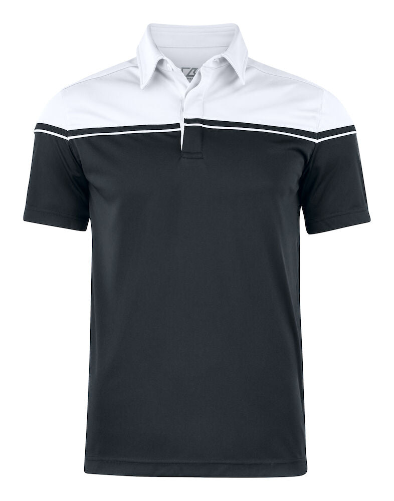 Seabeck Polo, Herre, Black/White - CUTTER & BUCK 354428 - 9900