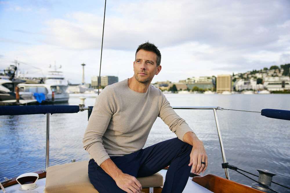 Carnation Sweater, Herre, Grå Melange - CUTTER & BUCK - 355426 - 95