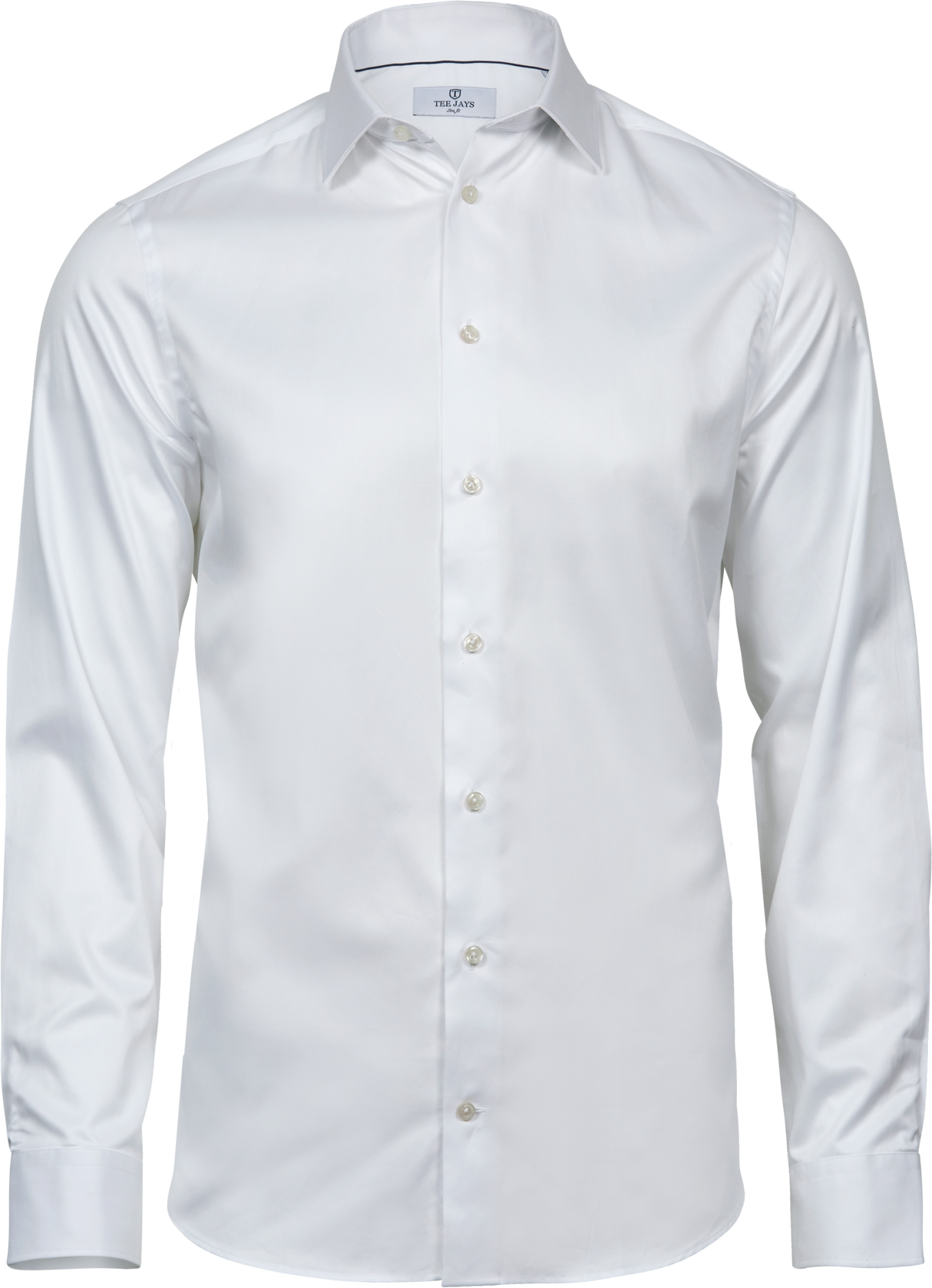 Luxury Shirt Slim Fit, Hvid, Herre, Teejays - Style 4021