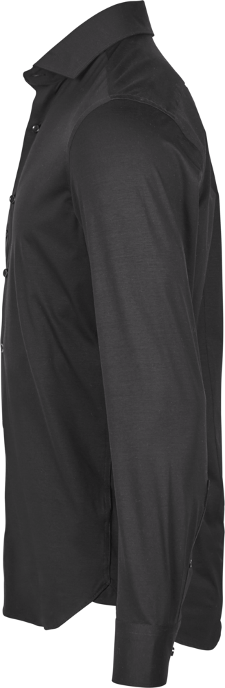 Stretch Skjorte , Sort, Herre - Style 4030