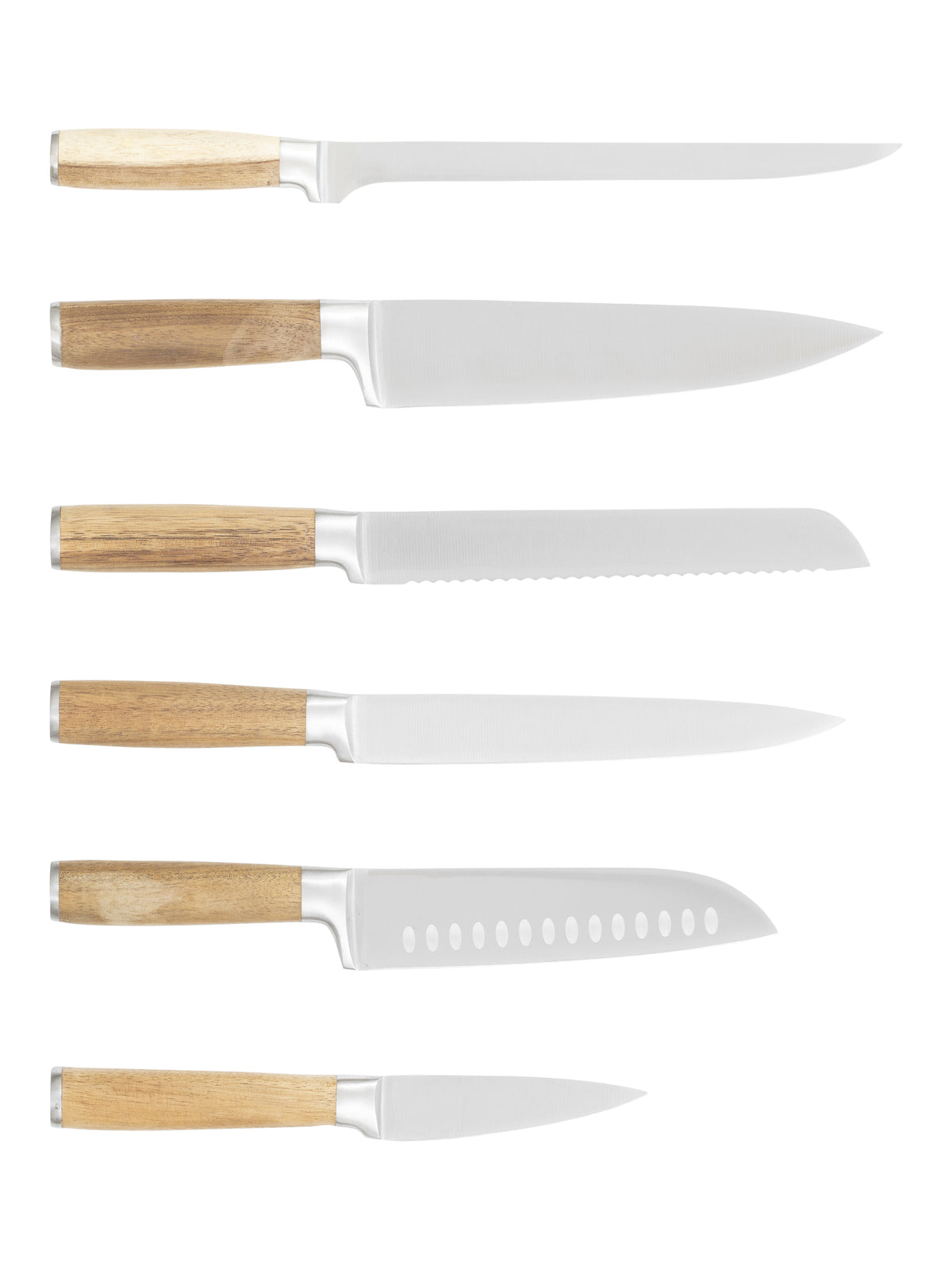 6-pak Køkkenknive, Stål, Orrefors Jernverk 410988