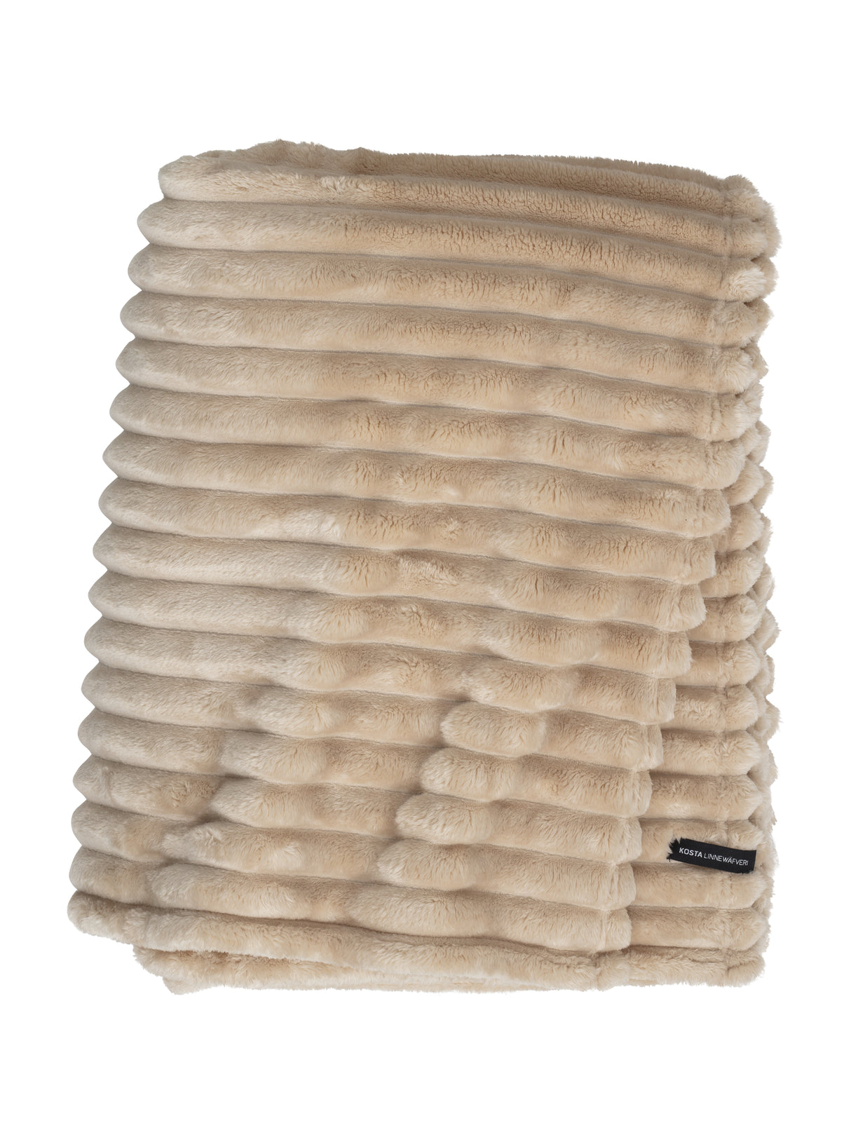 Ekstra Stor Cozy Plaid, Sand, Kosta Linnewäfveri 411315