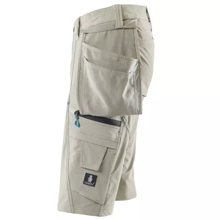 Mascot Advanced håndværkershorts full stretch, Herre, Khaki - Mascot 17149-311-55