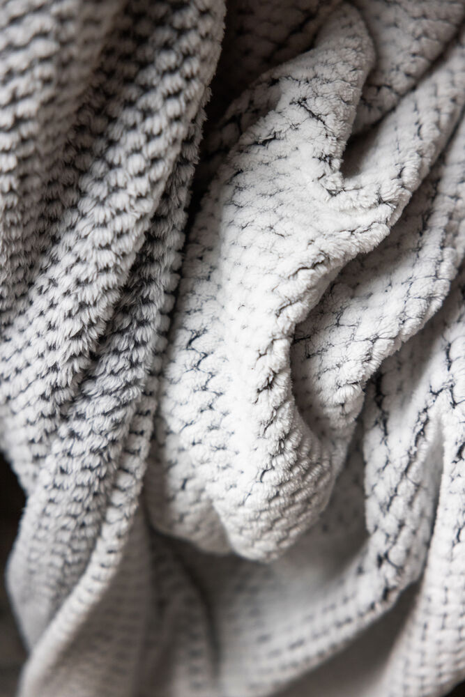 Anni Fleece Plaid, Grå, Sagaform 5018556