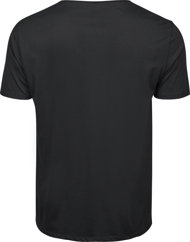 Raw-Edge Tee, Sort, Herre - Style 5060