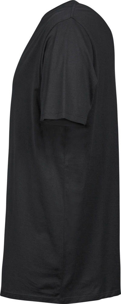 Raw-Edge Tee, Sort, Herre - Style 5060