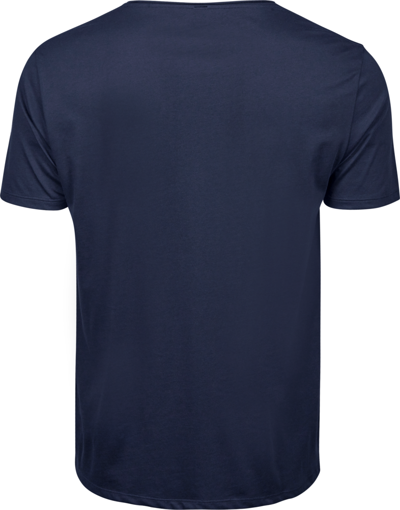 Raw-Edge Tee, Navy, Herre - Style 5060