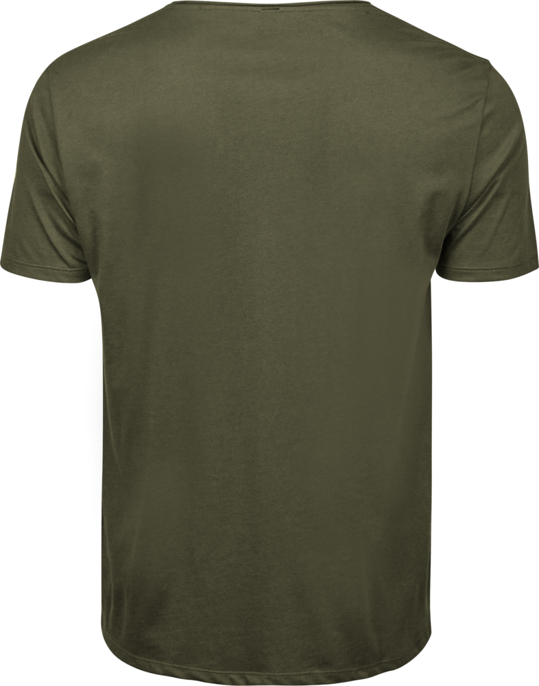 Raw-Edge Tee, Oliven, Herre - Style 5060