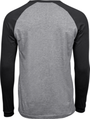 Baseball Tee, Herre, Heather/Black - Teejays 5072