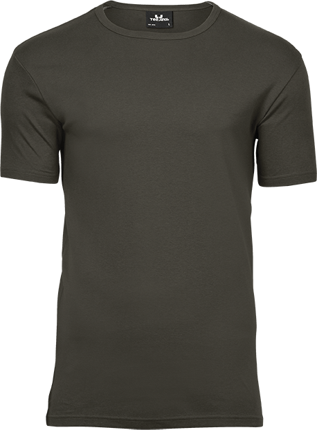 Interlock Tee, Mørk Oliven, Herre - Style 520