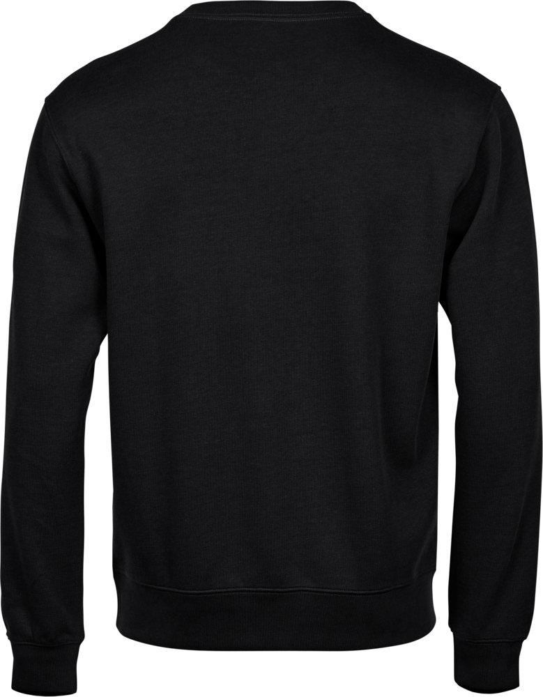 Essentiel crewneck-sweatshirt med X-stik, Sort, Herre - Style 5504
