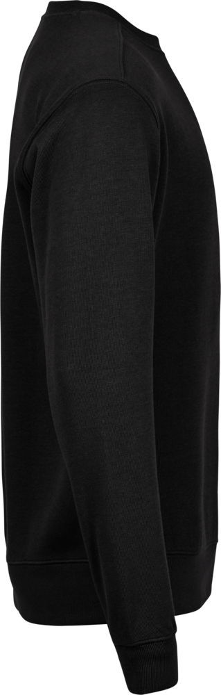 Essentiel crewneck-sweatshirt med X-stik, Sort, Herre - Style 5504