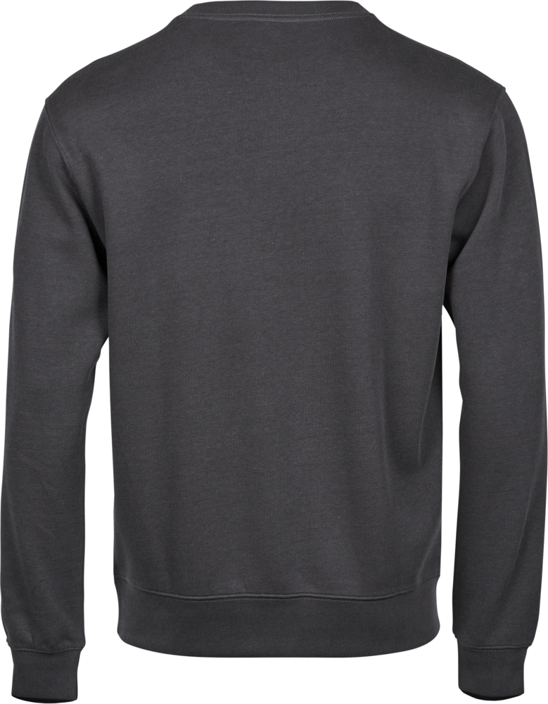 Essentiel crewneck-sweatshirt med X-stik, Mørk grå, Herre - Style 5504