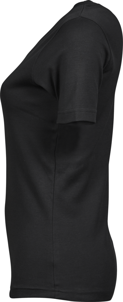 Interlock Tee Dame - Sort - Teejays 580