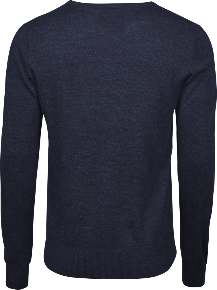 Strik Crewneck V Hals Herre, Navy , Teejays - Style 6001