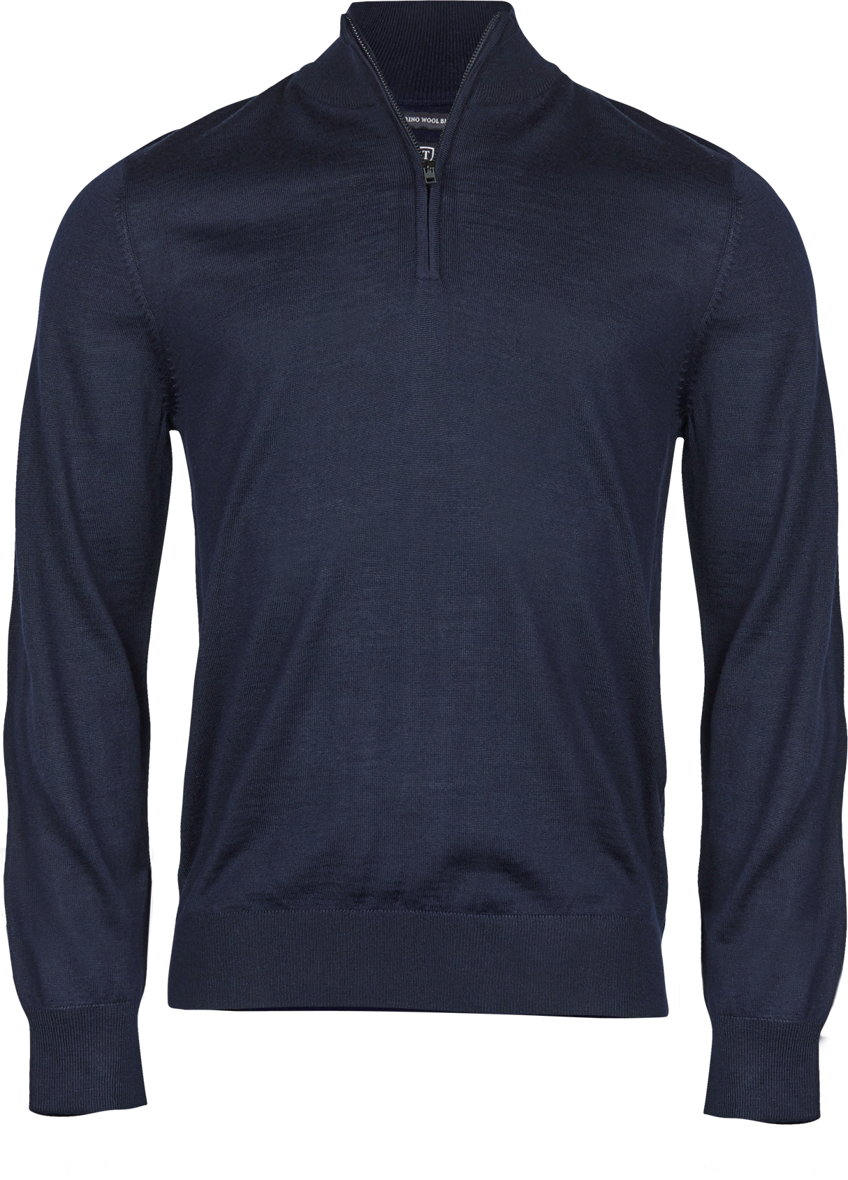 Half Zip Strik Herre, Navy - Style 6010