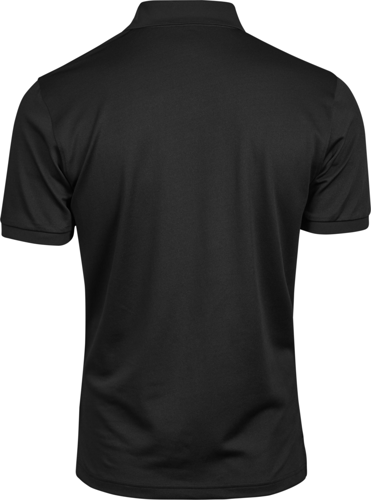 Club polo T-shirt, Sort - Style 7000