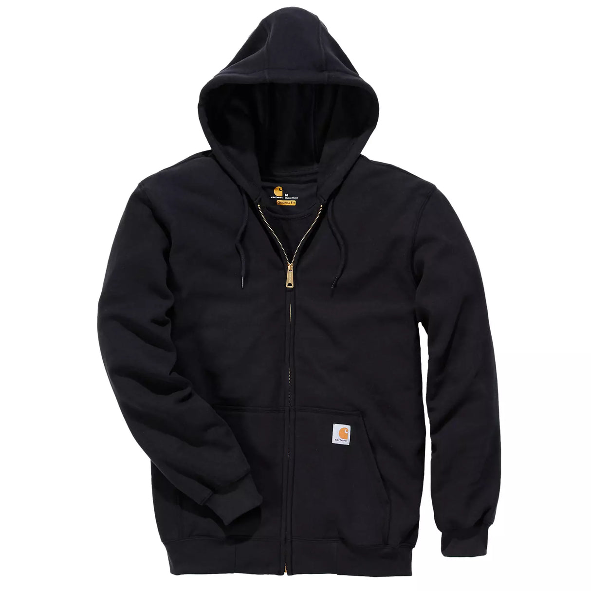 Hættetrøje Med Lynlås, Sort - Carhartt K122