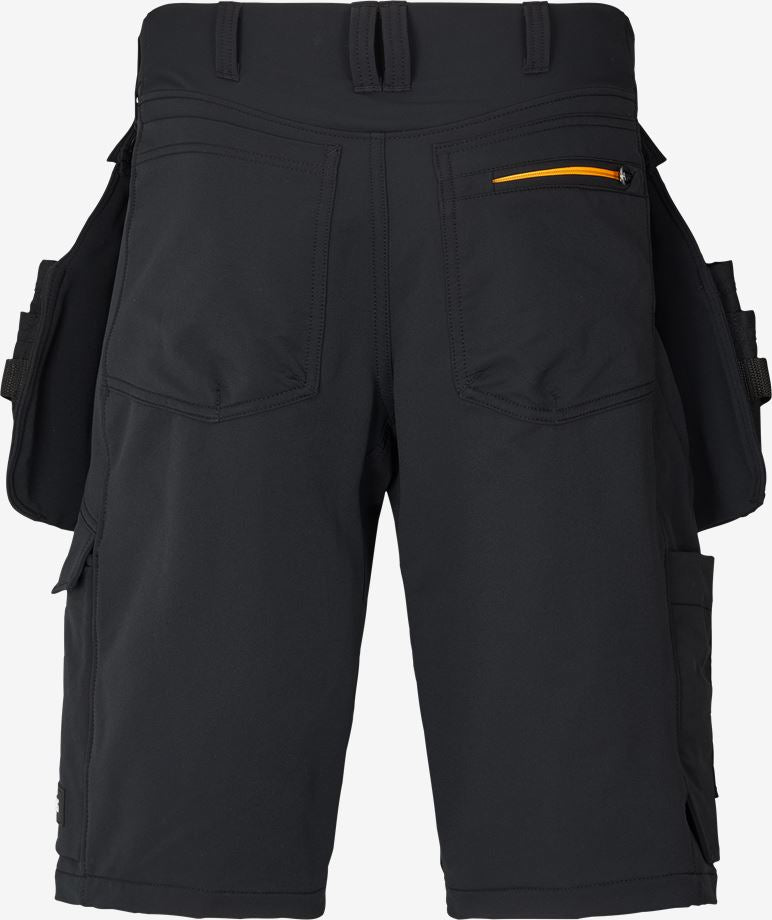 Kansas Evolve Craftsmen håndværkershorts Full stretch, Sort - 132074