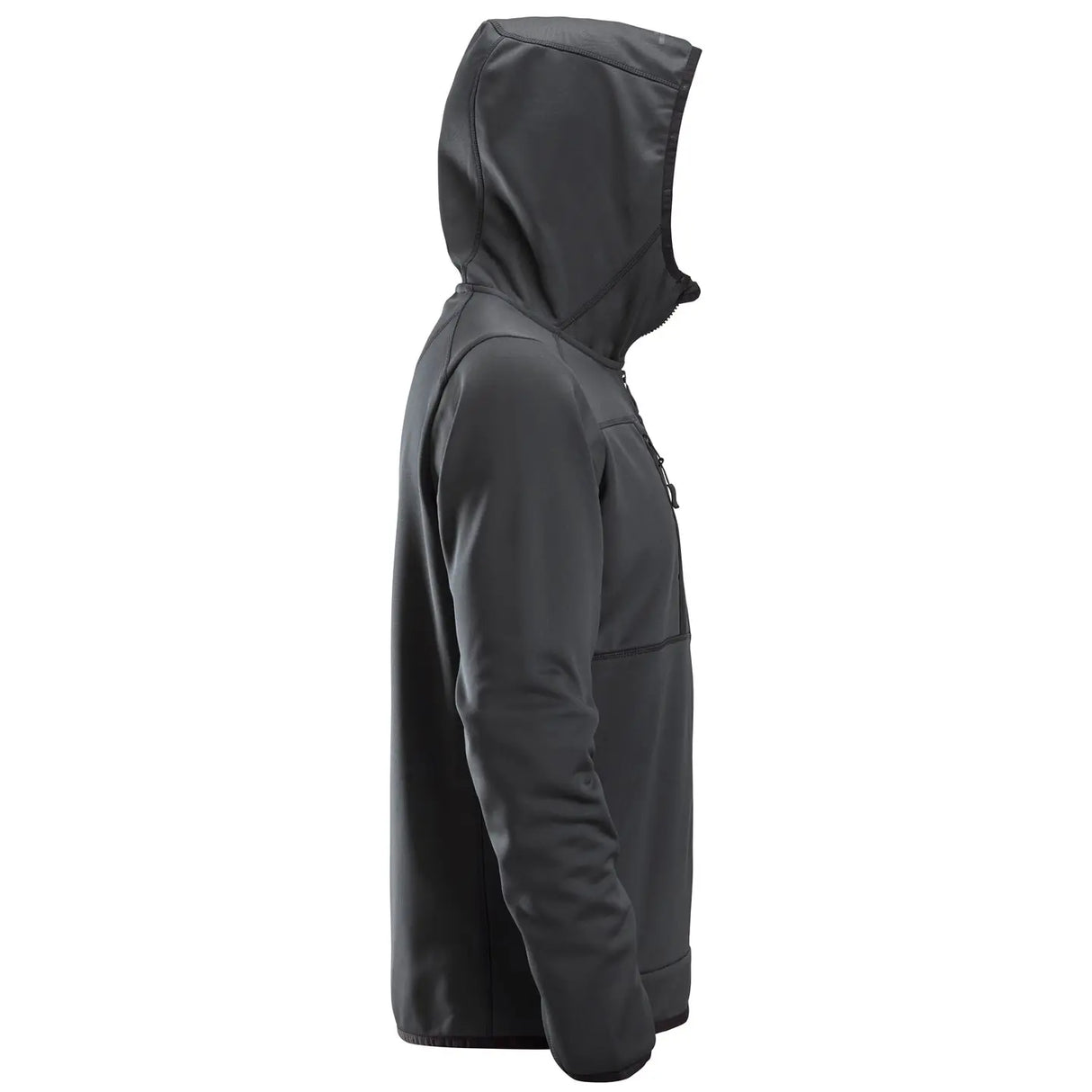 AllroundWork Hættetrøje i fleece med lang lynlås, Herre, Stål Grå - Snickers 8058 - 5800