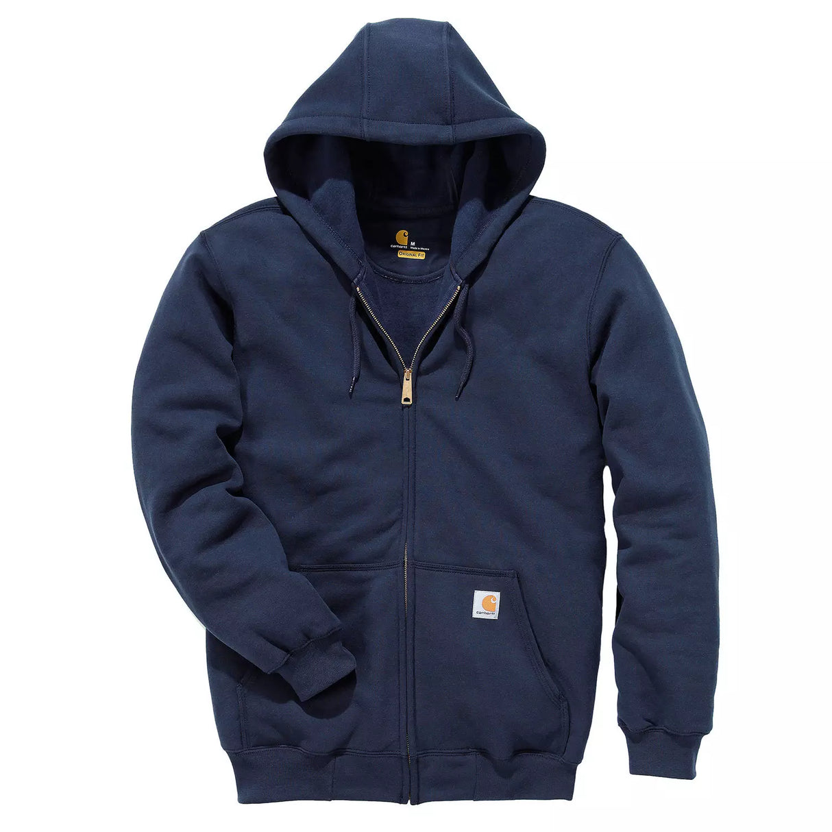 Hættetrøje Med Lynlås, Navy - Carhartt K122