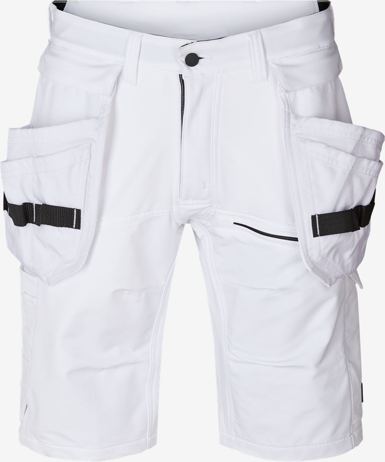 Kansas Evolve Craftsmen håndværkershorts Full stretch, Hvid - 132074