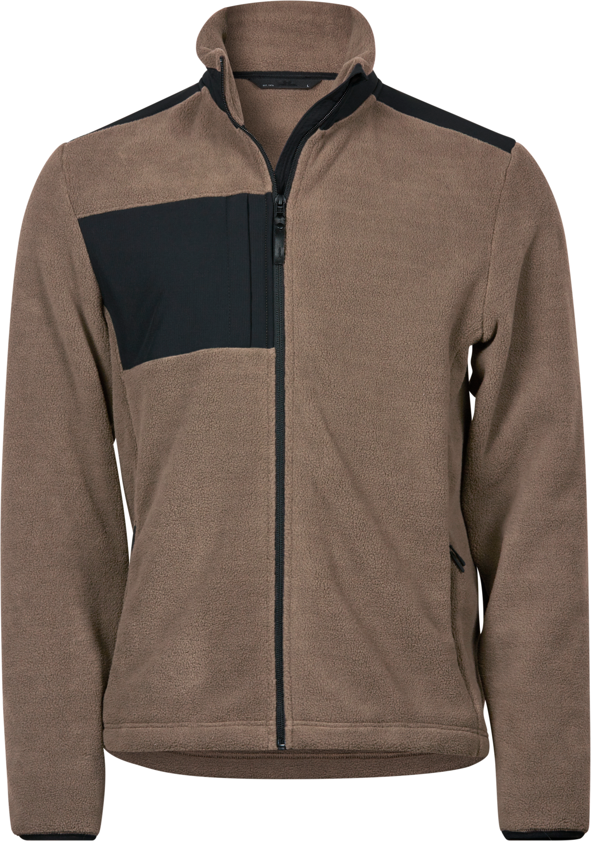 Outdoor Fleecejakke, Clay/Sort, Herre - Style 9120