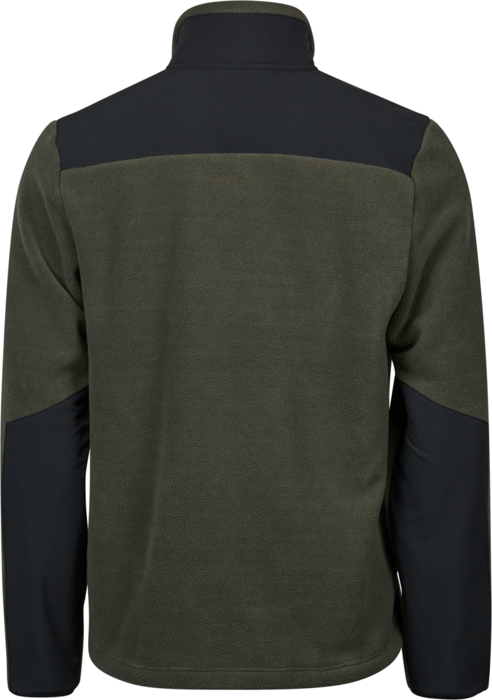 Outdoor Fleecejakke, Grøn/Sort, Herre - Style 9120