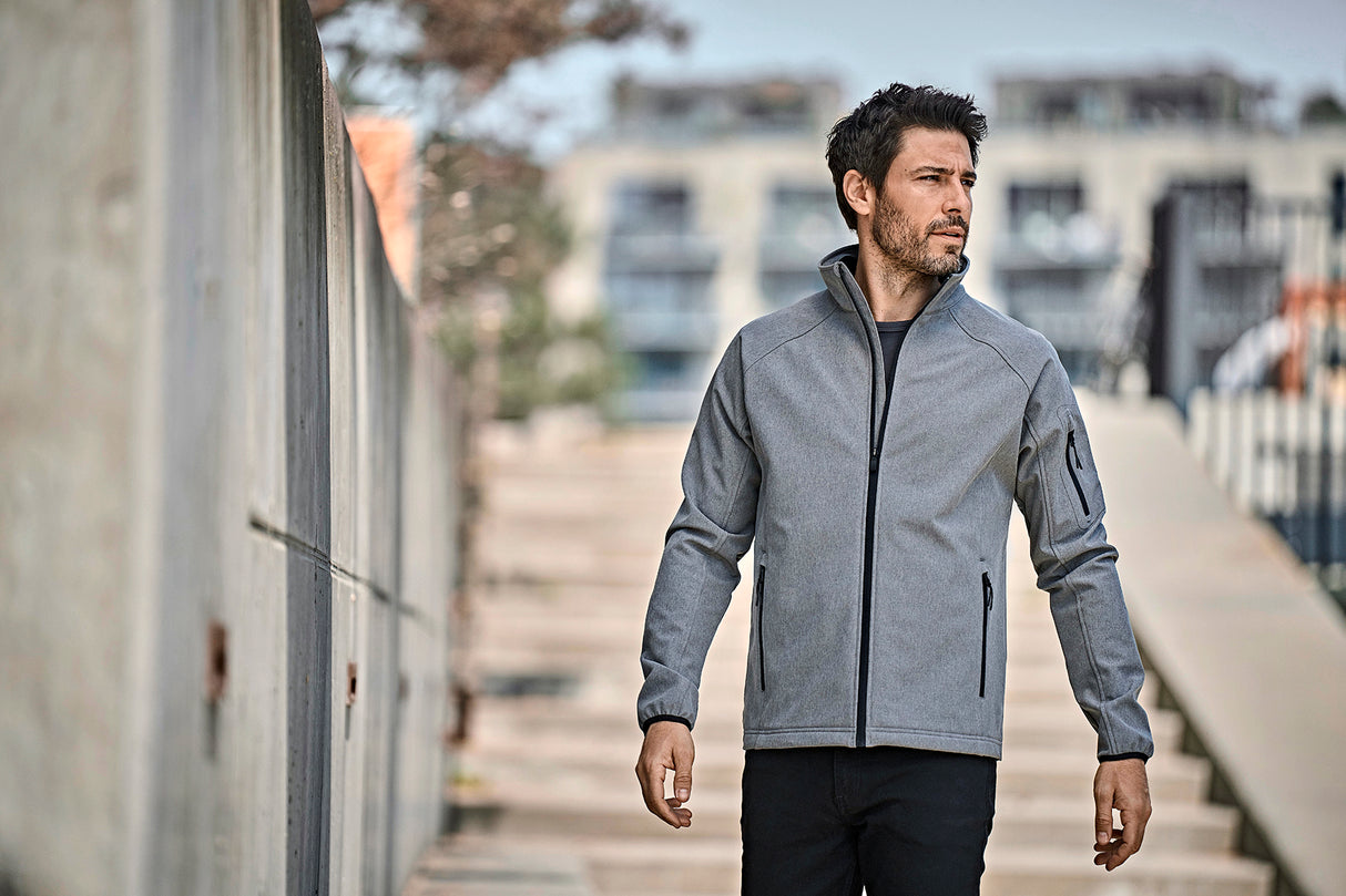 Letvægts softshelljakke, Sort, Herre - Style 9510