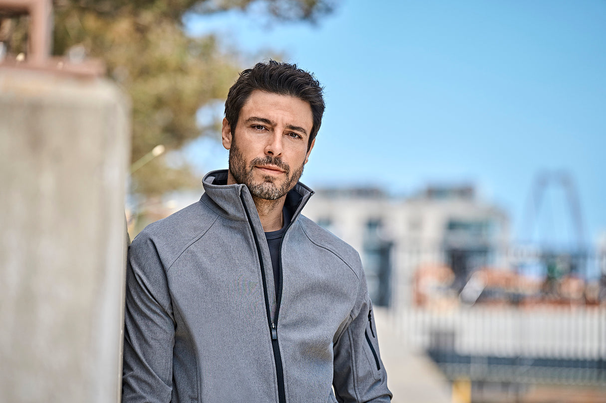 Letvægts softshelljakke, Sort, Herre - Style 9510