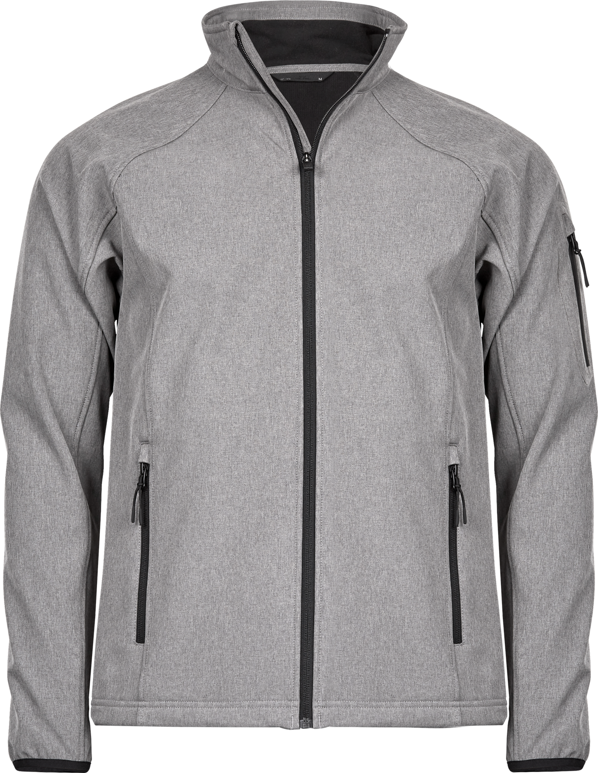 Letvægts softshelljakke, Grå Melange, Herre - Style 9510