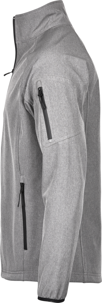 Letvægts softshelljakke, Grå Melange, Herre - Style 9510