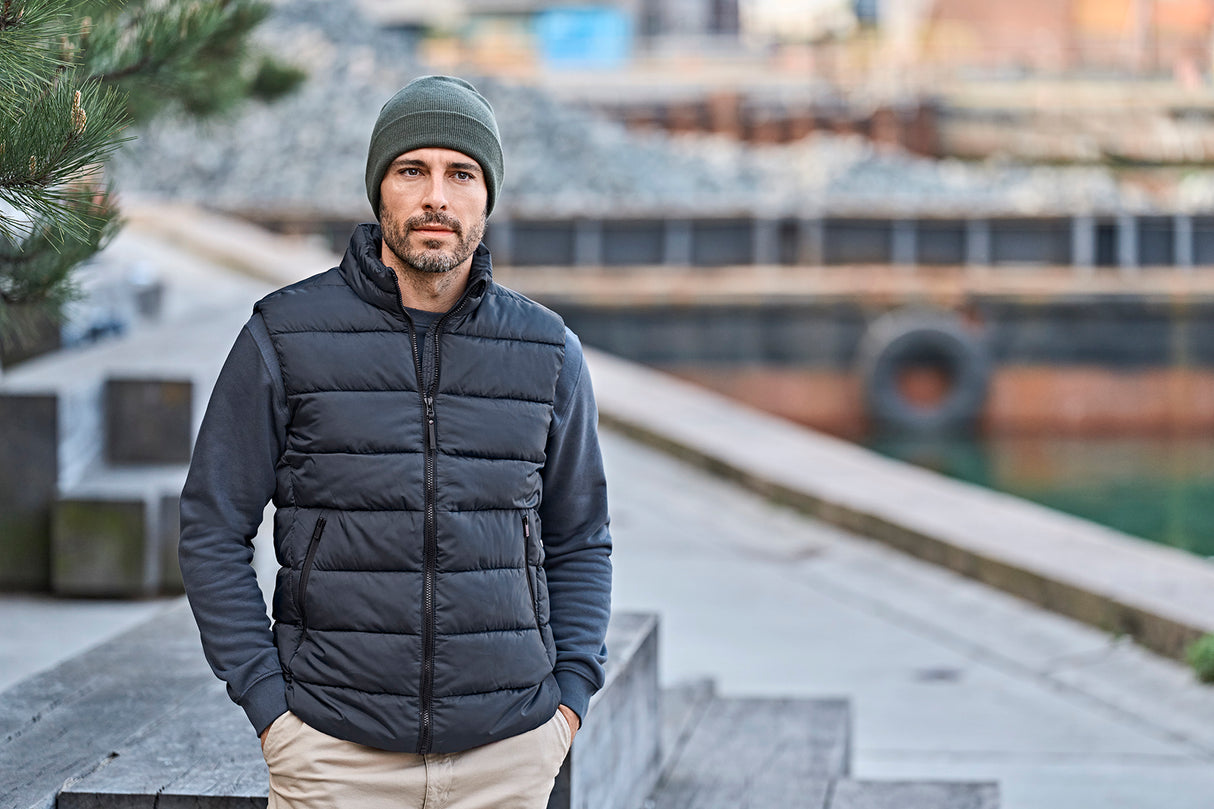 Lite bodywarmer/vest, Sort, Herre - Style 9648