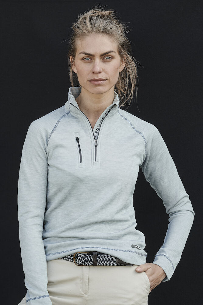 Chambers Half Zip, Dame, Grå - Cutter & Buck 358413
