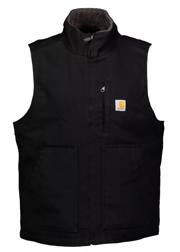Carhartt Mock Neck Vest Herre, Sort - Carhartt 104277 - BLK